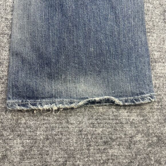 Vintage y2k Silver Jeans Women 29 Flare Low Rise Distressed Nice Fading 32x30 - Picture 9 of 16